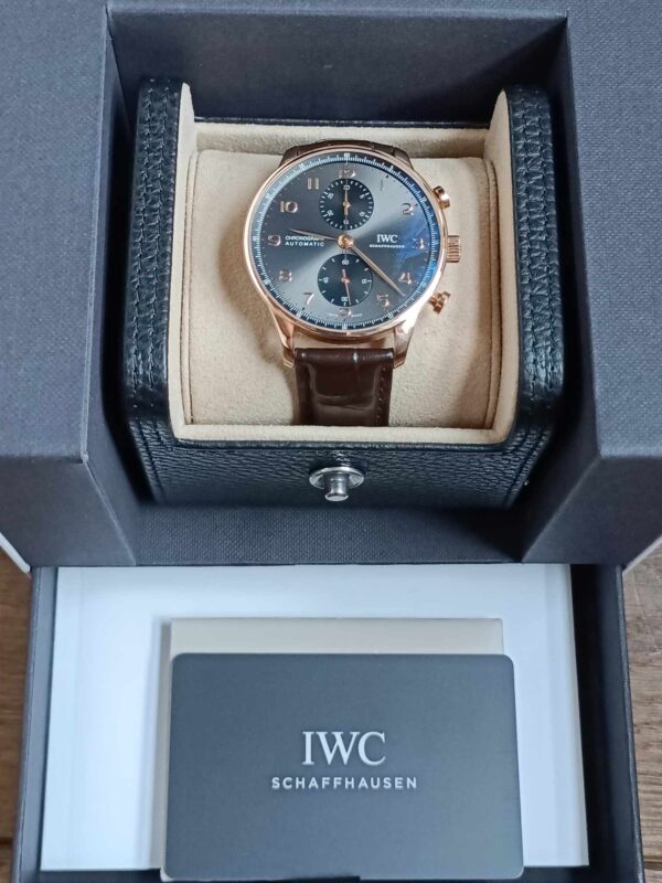 IWC Schaffhausen Portugieser Chronograph 41mm Różowe Złoto - obrazek 5