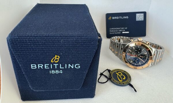 Breitling Chronomat B01 (stal / różowe złoto 18K) - obrazek 6