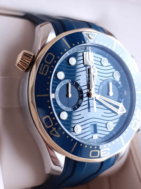 Omega Seamaster 300M Chronograph (stal / żółte złoto 18K) - obrazek 6
