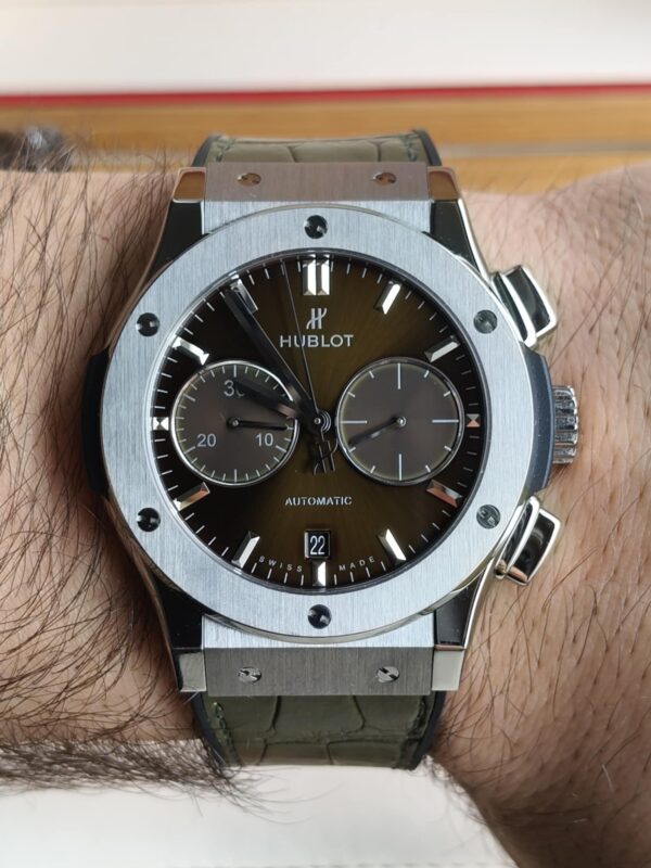 Hublot Classic Fusion Chronograph Titanium Green - obrazek 5