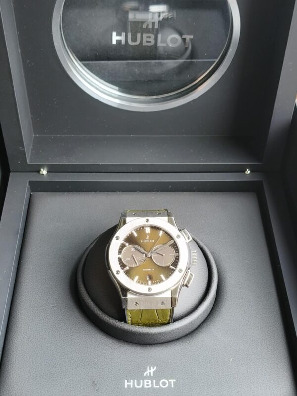 Hublot Classic Fusion Chronograph Titanium Green - obrazek 7