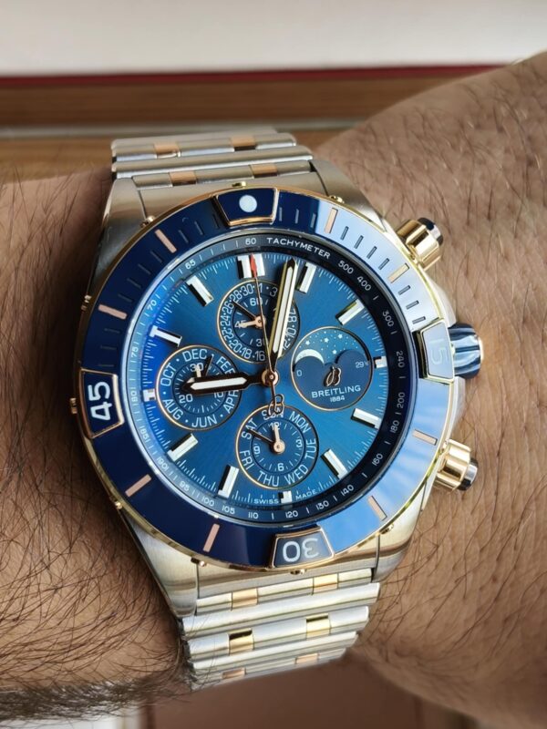 Breitling Super Chronomat Four-Year Calendar (stal / różowe złoto 18K) - obrazek 5