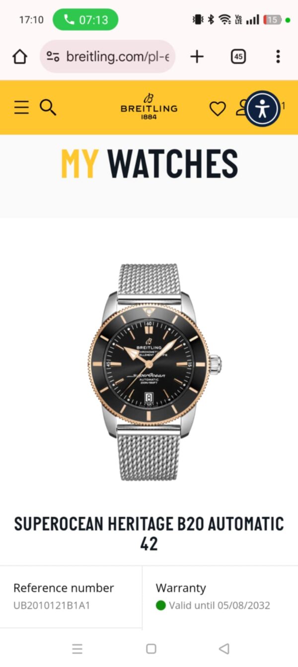 Breitling Superocean Heritage (stal / różowe złoto 18K) - obrazek 8