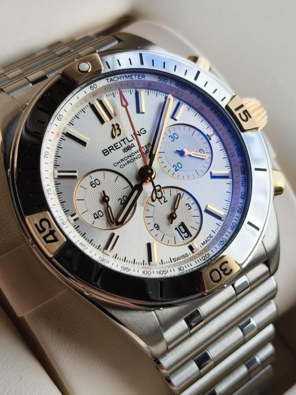 Breitling Chronomat B01 42 (stal / różowe złoto 18K) - obrazek 4