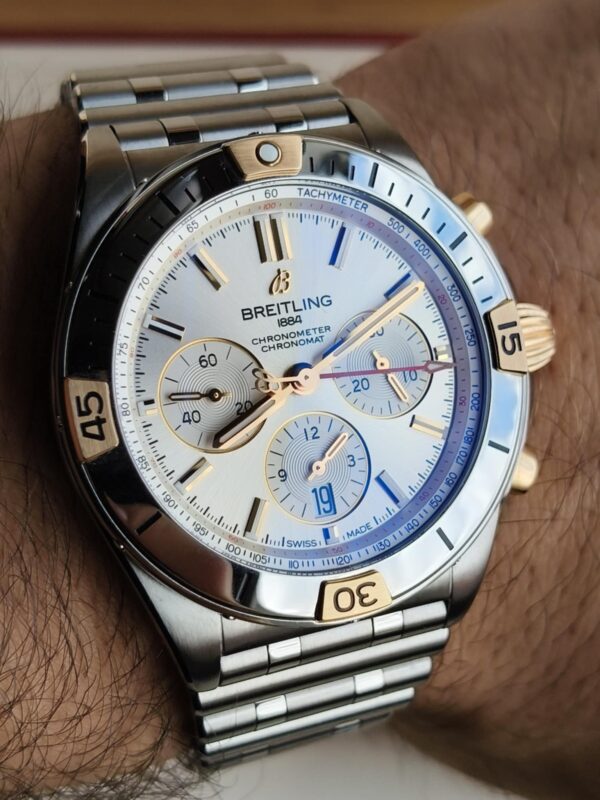 Breitling Chronomat B01 42 (stal / różowe złoto 18K) - obrazek 5