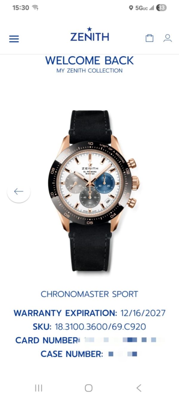 Zenith Chronomaster Sport Różowe Złoto 18K - obrazek 8