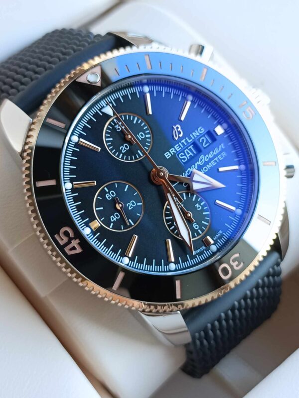 Breitling Superocean Heritage Chronograph (stal / różowe złoto 18K) - Image 4