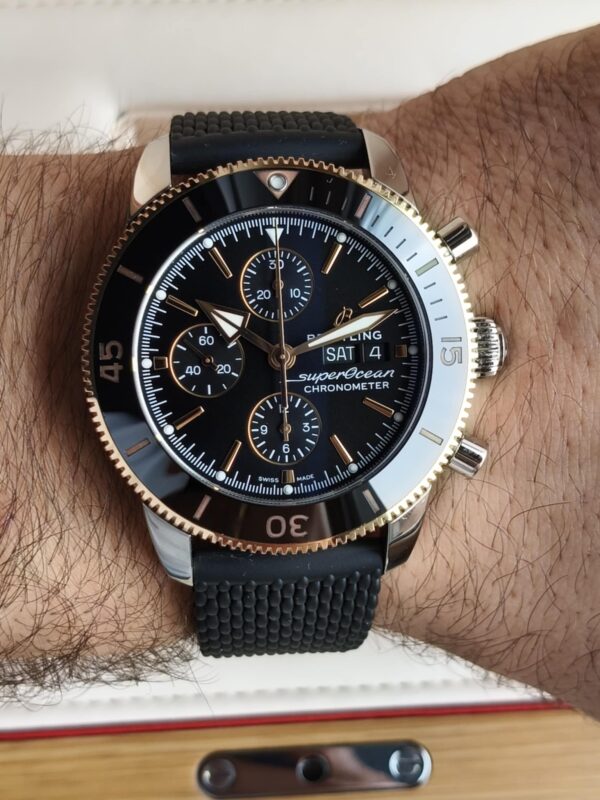 Breitling Superocean Heritage Chronograph (stal / różowe złoto 18K) - Image 5
