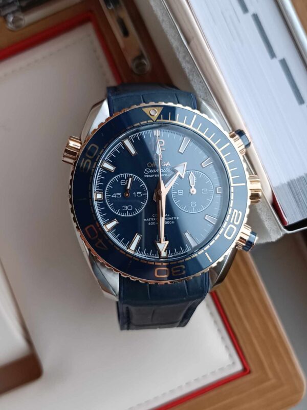 Omega Seamaster Planet Ocean Chronograph (stal / różowe złoto 18K) - Image 7