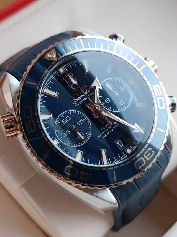 Omega Seamaster Planet Ocean Chronograph (stal / różowe złoto 18K) - Image 4