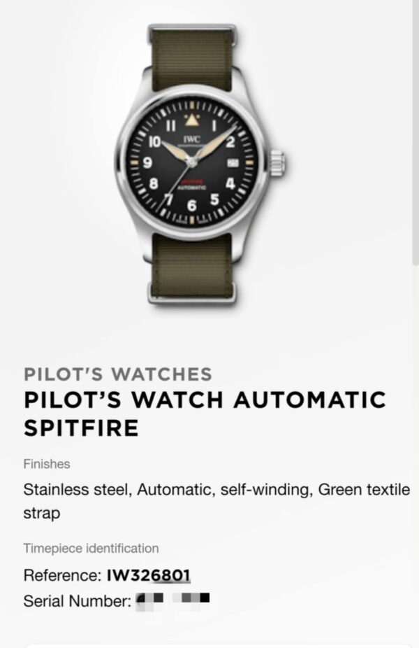 IWC Schaffhausen Spitfire - Image 6