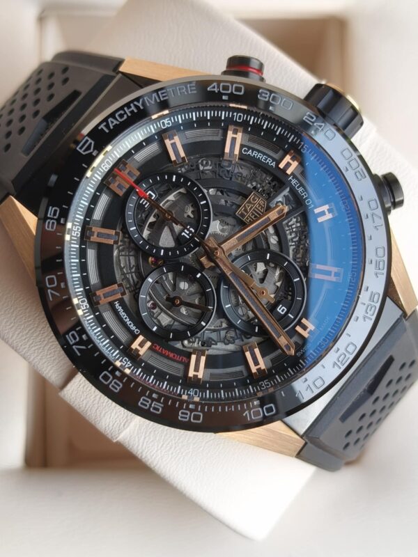 Tag Heuer Carrera 01 (stal / różowe złoto 18K)