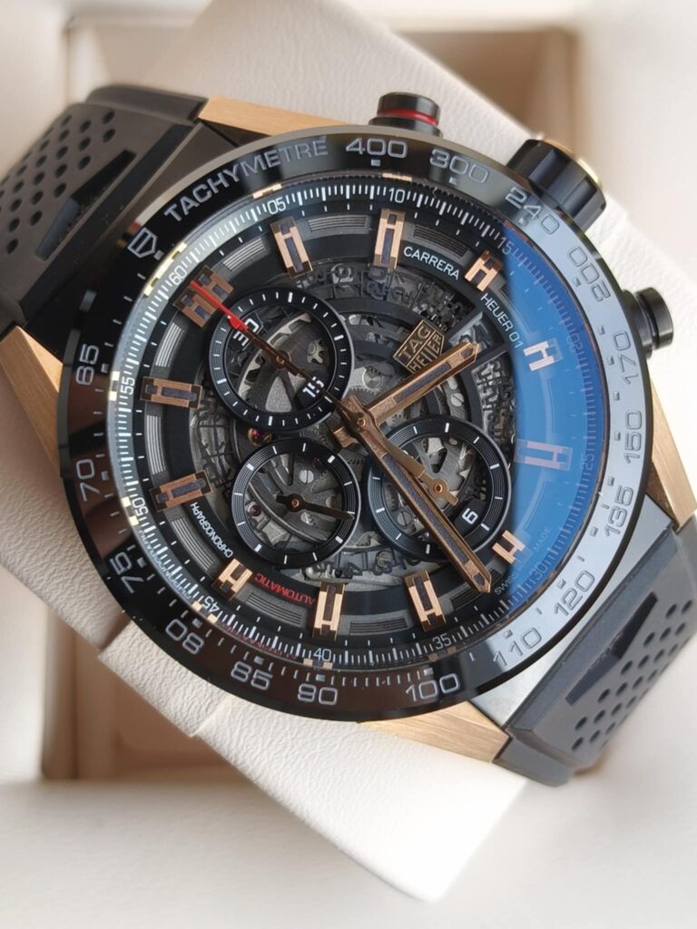 Tag Heuer Carrera 01 (stal / różowe złoto 18K)